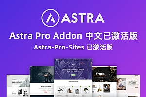 Astra Pro Addon v4.0.0破解版已激活下载+Astra v3.9.4免费主题模版下载