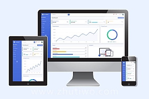 网站管理后台响应式模板 后台html模版