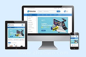 大型购物商城网站模板 电子商务响应式在线商店模版
