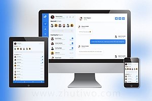 社交聊天Html模板 APP聊天模板