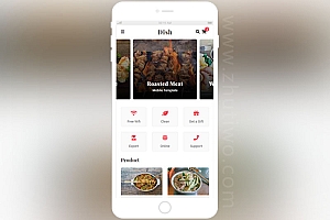 餐饮美食手机网站模板 餐饮APP模板