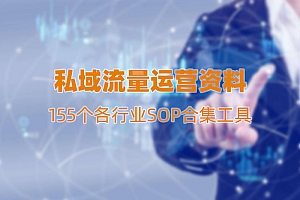 155个各行业私域流量运营资料表格SOP合集工具