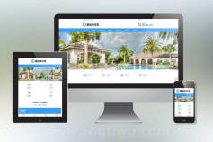 游泳馆泳池设备pbootcms网站模板 泳池水处理器网站源码下载