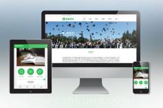 教育培训课程类网站pbootcms模板 绿色教育培训机构网站源码下载