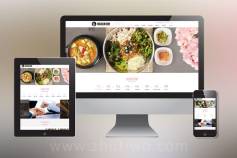 pbootcms餐饮美食小吃连锁店网站模板 HTML5韩国料理加盟网站源码下载